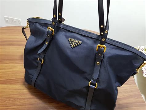 prada canvas bag blue|Prada canvas bag price.